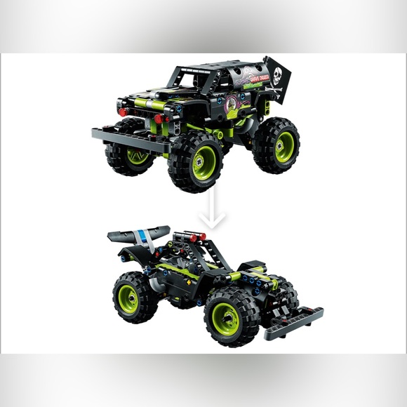 NWT *Retired Set* 2021 LEGO TECHNIC: Monster Jam Grave Digger (42118) - Picture 7 of 8